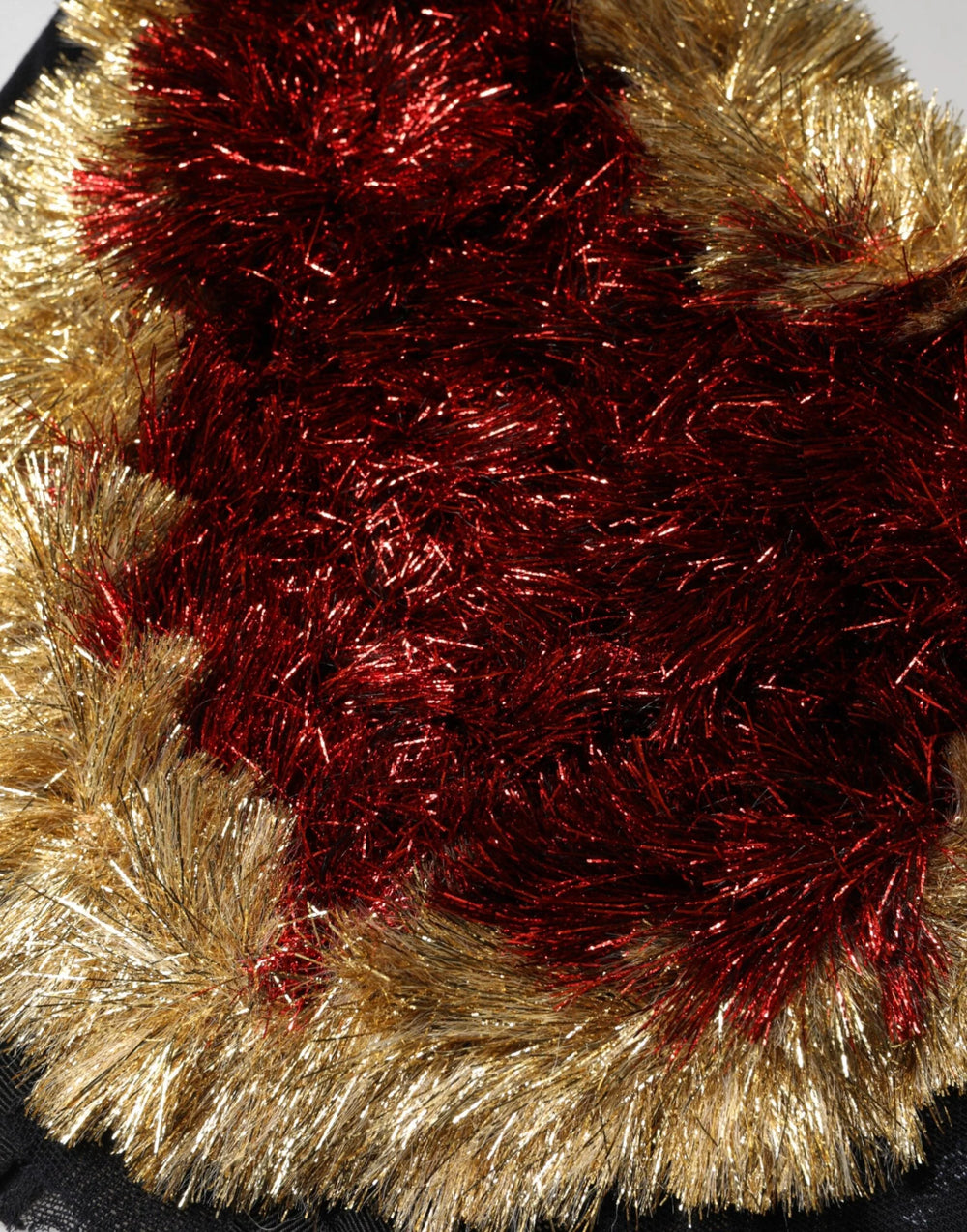 Dolce & Gabbana Black Gold Heart Bustier Corset Tinsel Top - IT36|XXS