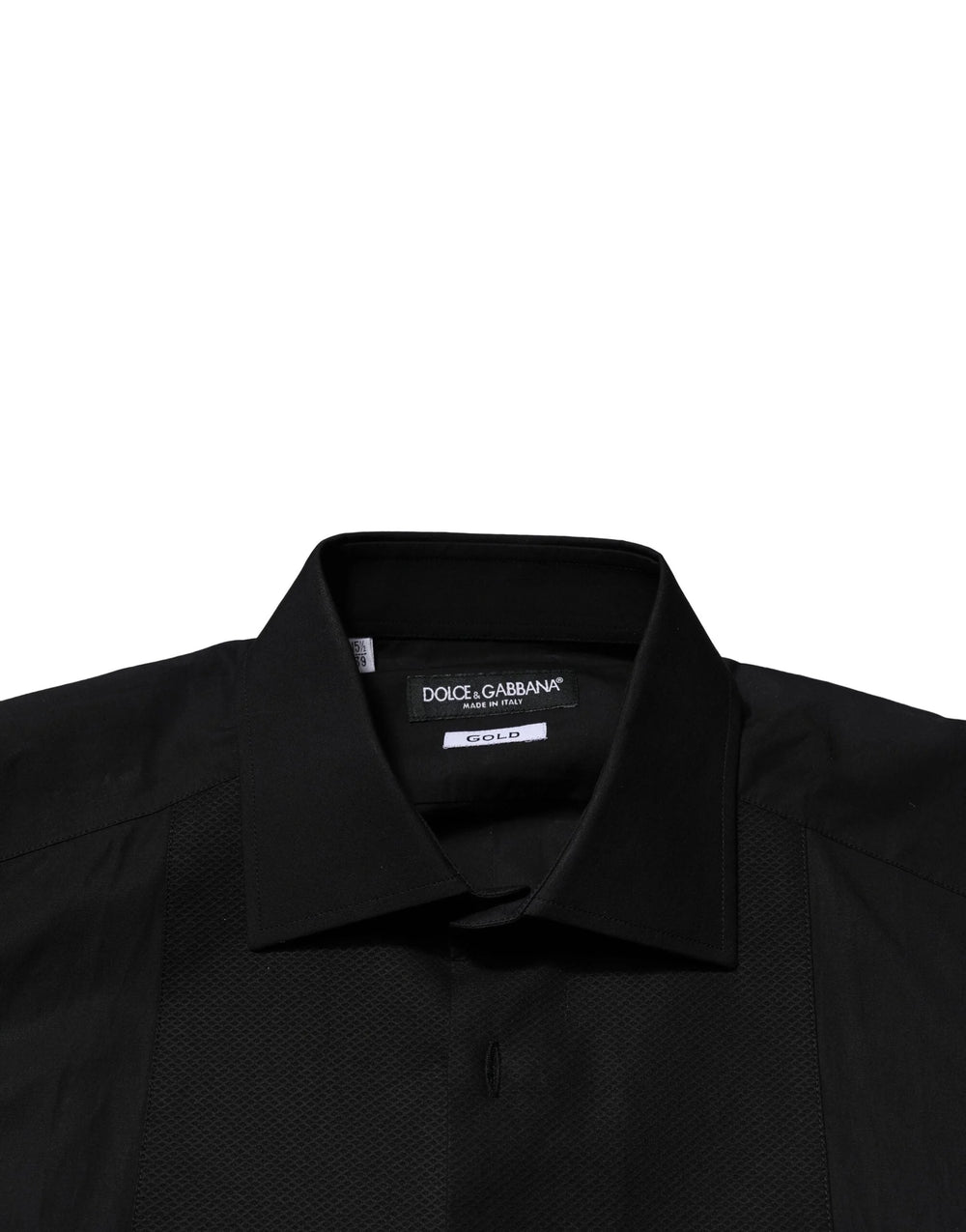 Dolce & Gabbana Black GOLD Long Sleeves Dress Formal Shirt - Shirts