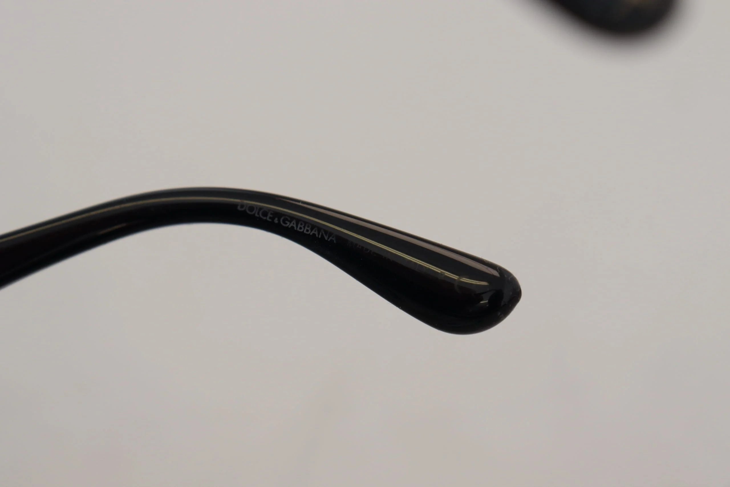 Dolce & Gabbana Black Gold Sequin Butterfly Polarized DG4326 Sunglasses - Sunglasses