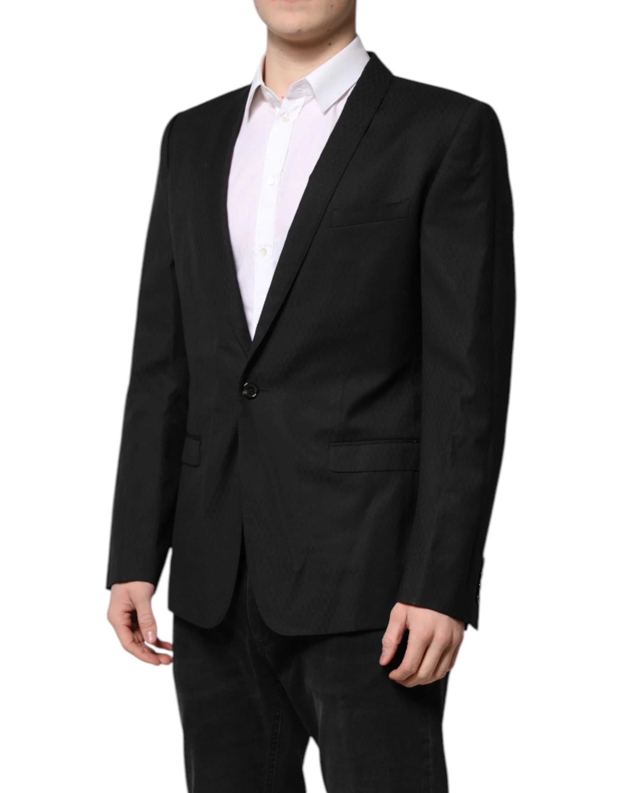 Dolce & Gabbana Black GOLD Single Breasted Suit Coat Blazer - IT50 | L - Sport Jackets