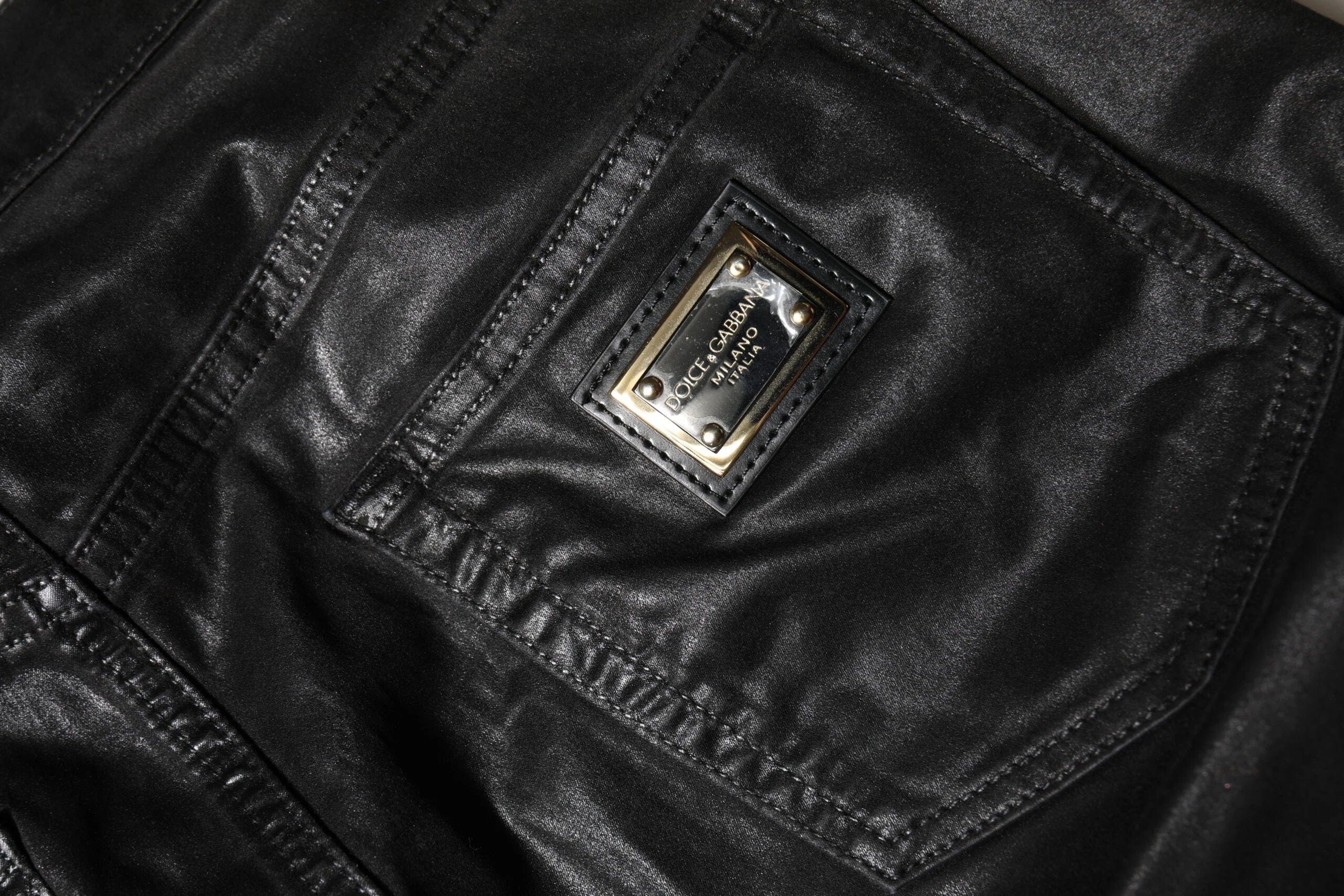 Dolce & Gabbana Black GRACE High Waist Skinny Denim Jeans - IT38 | XS