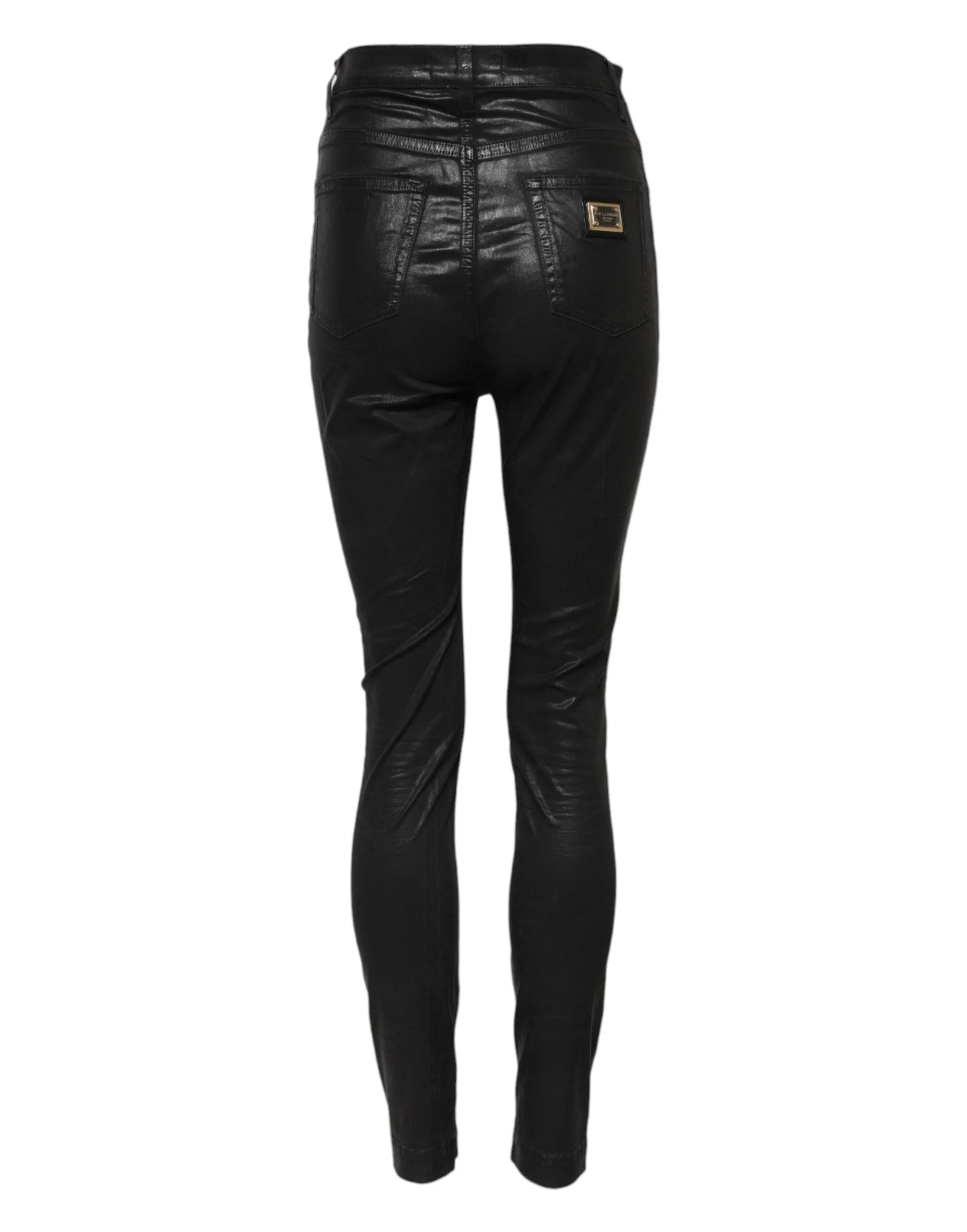 Dolce & Gabbana Black GRACE High Waist Skinny Denim Jeans - IT38 | XS - Jeans