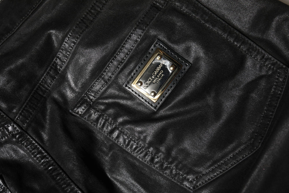 Dolce & Gabbana Black GRACE High Waist Skinny Denim Jeans - IT38 | XS - Jeans