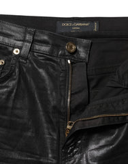 Dolce & Gabbana Black GRACE High Waist Skinny Denim Jeans - IT38 | XS