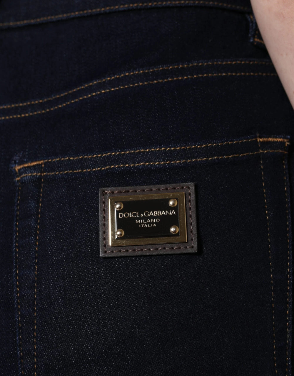 Dolce & Gabbana Black GRACE High Waist Skinny Denim Jeans - IT44 | L - Jeans