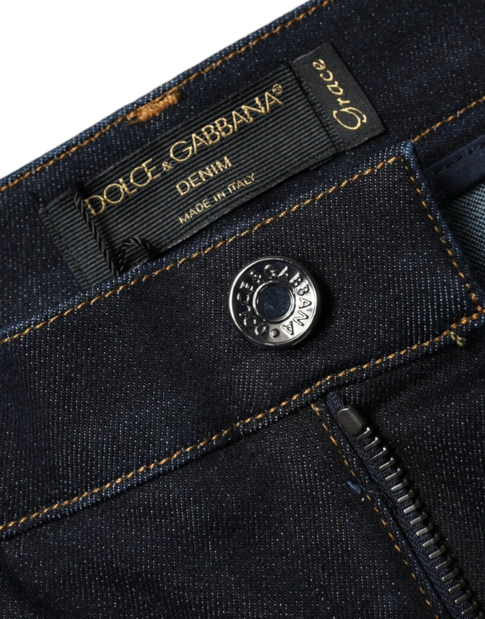 Dolce & Gabbana Black GRACE High Waist Skinny Denim Jeans - IT44 | L - Jeans