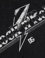 Dolce & Gabbana Black Graphic Print Cotton Crew Neck T-shirt - IT50 | L - T-Shirts