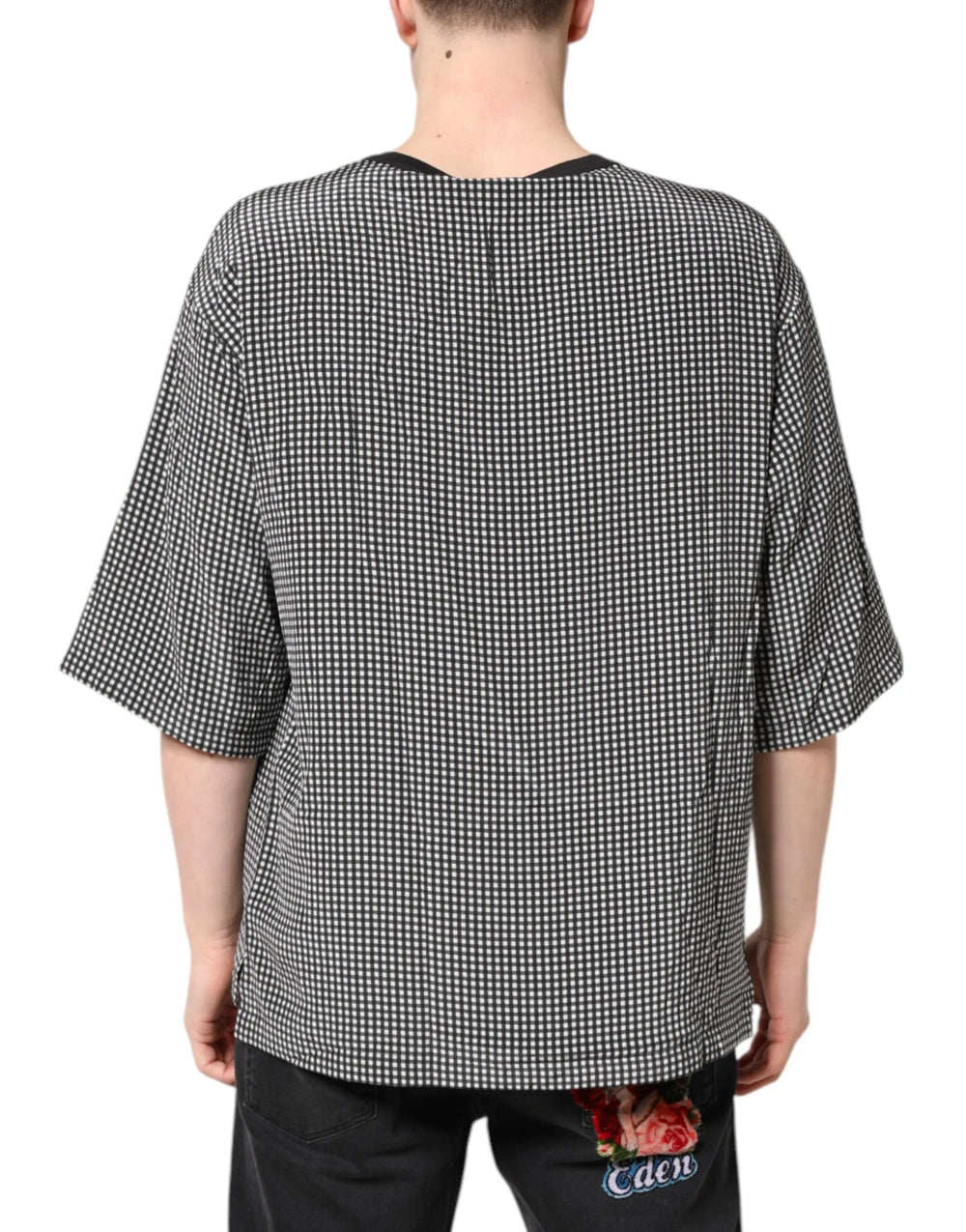 Dolce & Gabbana Black Graphic Print Short Sleeve T-shirt - T-Shirts