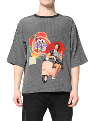 Dolce & Gabbana Black Graphic Print Short Sleeve T-shirt - T-Shirts