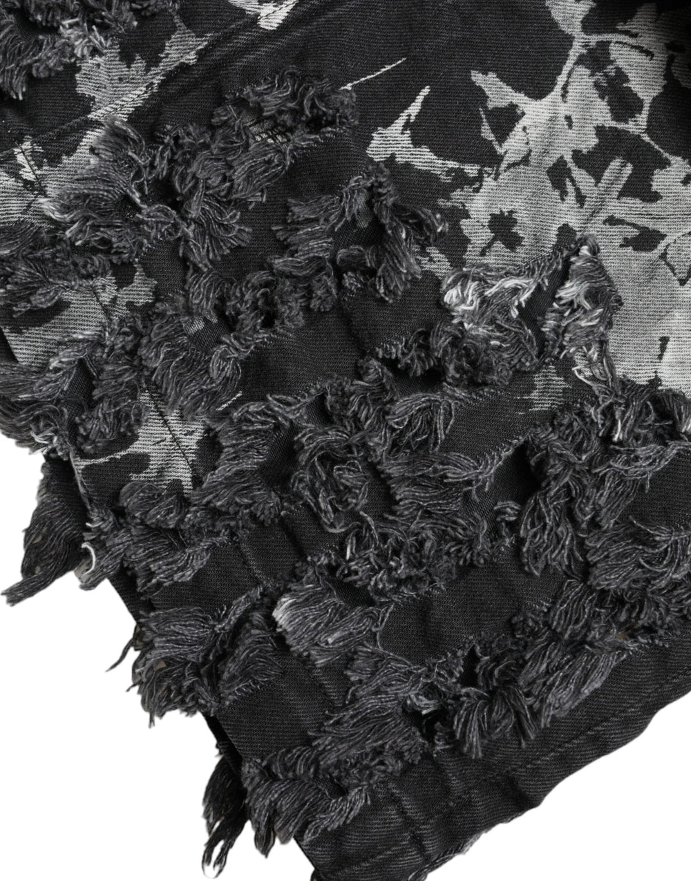 Dolce & Gabbana Black Gray Lace Cotton High Waist Denim Mini Skirt - IT40|S - Skirts