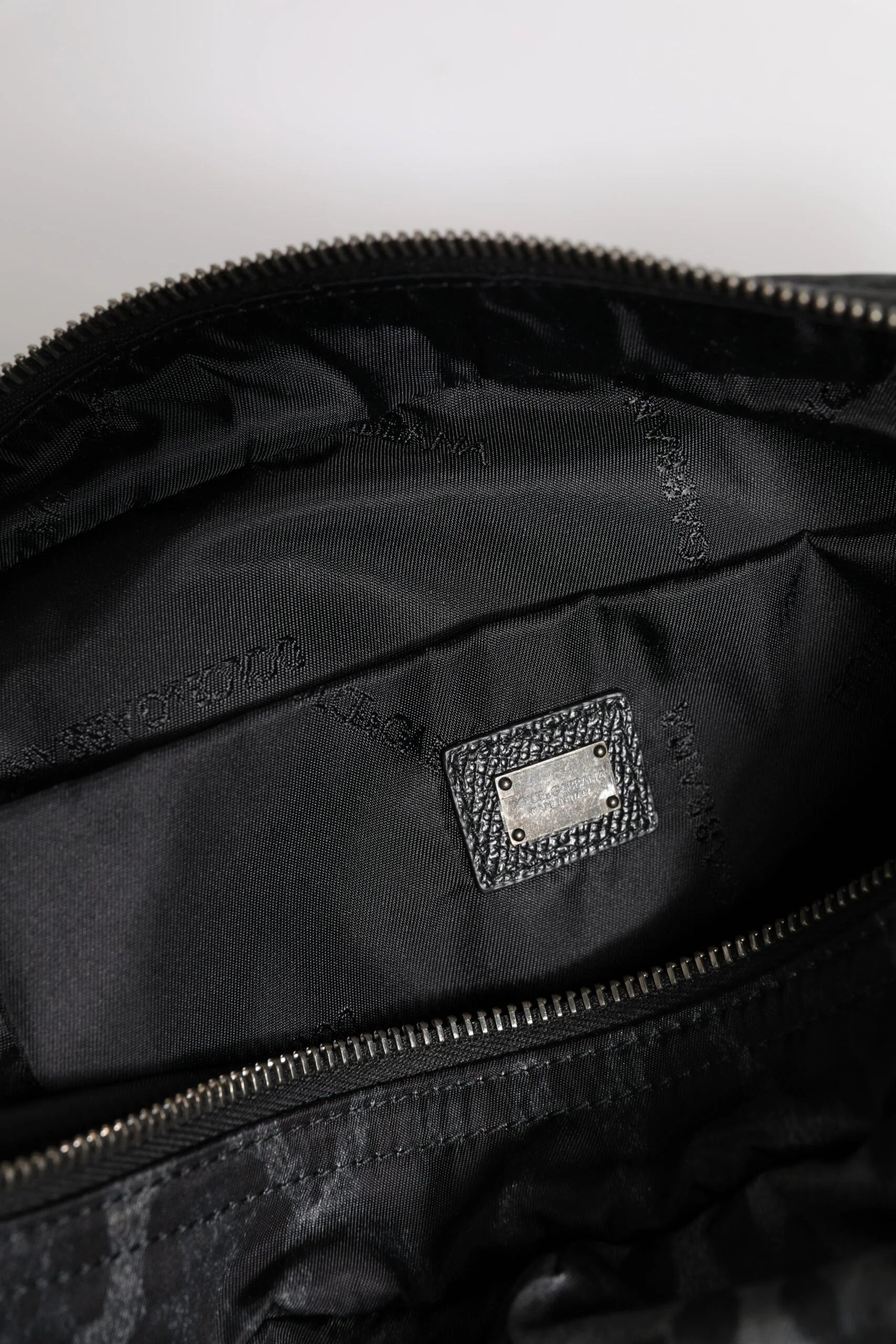 Dolce & Gabbana Black Gray Leopard DG Logo Belt Waist Fanny Pack Bag - Fanny Packs