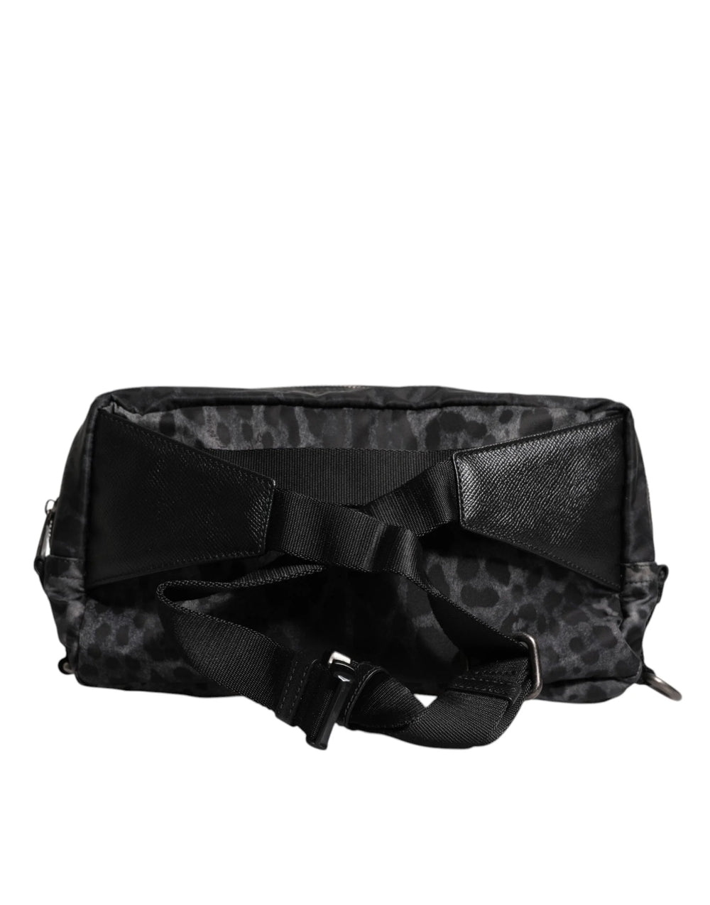 Dolce & Gabbana Black Gray Leopard DG Logo Belt Waist Fanny Pack Bag - Fanny Packs