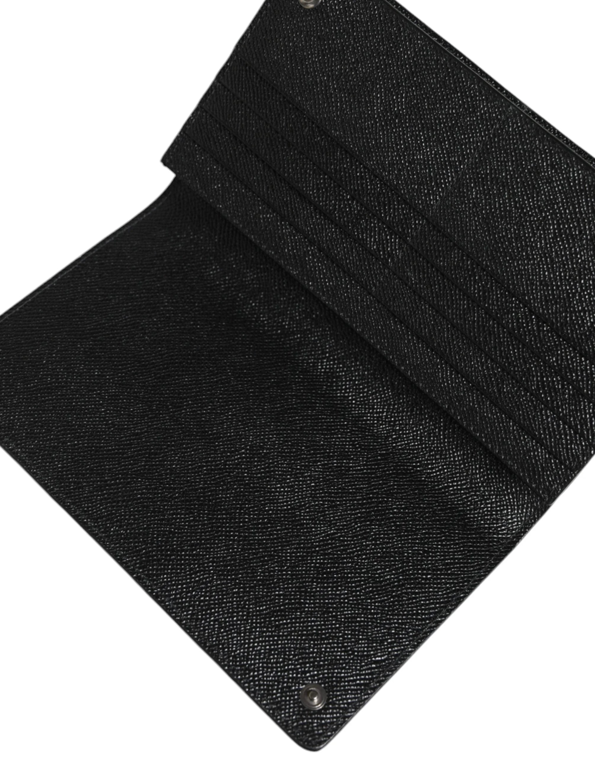 Dolce & Gabbana Black Gray Leopard Leather Bifold Card Slot Crossbody Bag - Cross Body Bags