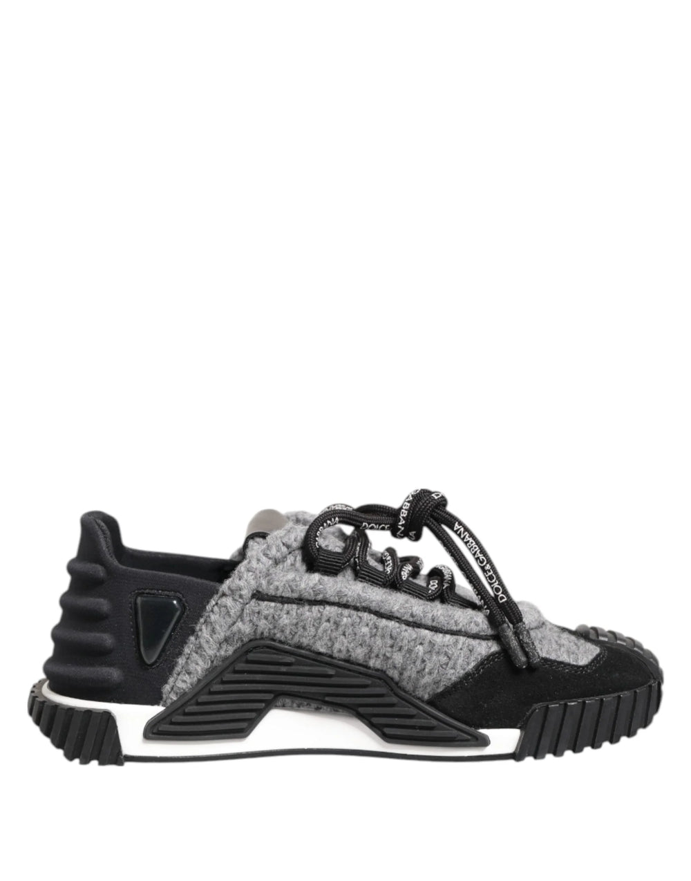 Dolce & Gabbana Black Gray NS1 Low Top Sneakers Shoes - EU35/US4.5 - Sneakers