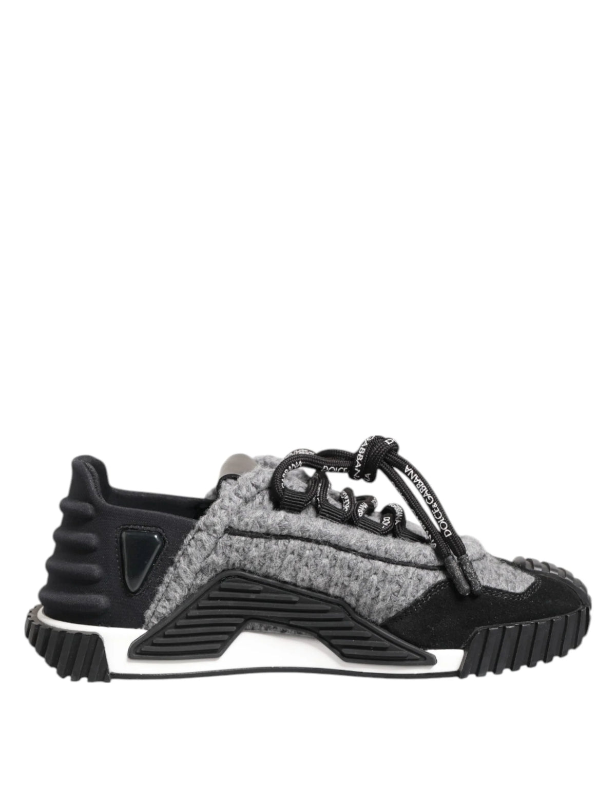 Dolce & Gabbana Black Gray NS1 Low Top Sneakers Shoes - EU35/US4.5 - Sneakers