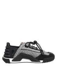 Dolce & Gabbana Black Gray NS1 Low Top Sneakers Shoes - EU35/US4.5 - Sneakers