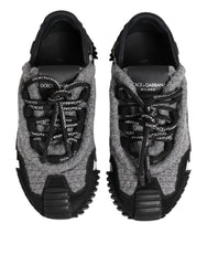 Sideprofil af AmeOros Dolce & Gabbana NS1 sneakers med tekniske stofpaneler og skulpturelle gummisåler.