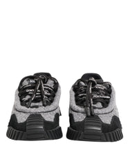 Dolce & Gabbana Black Gray NS1 Low Top Sneakers Shoes - EU35/US4.5 - Sneakers