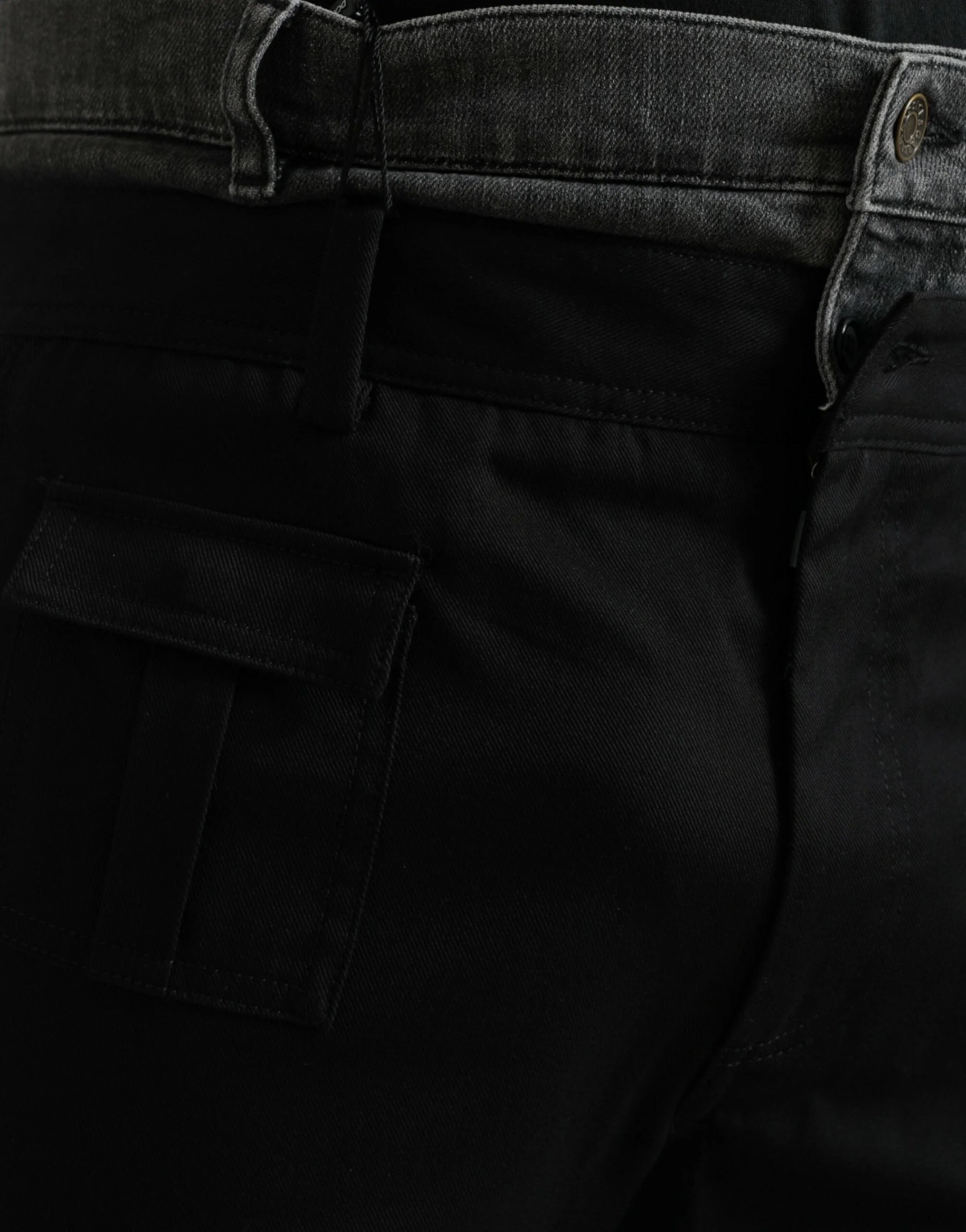 Dolce & Gabbana Black Gray Slim Cotton Denim Jeans Pants - Jeans