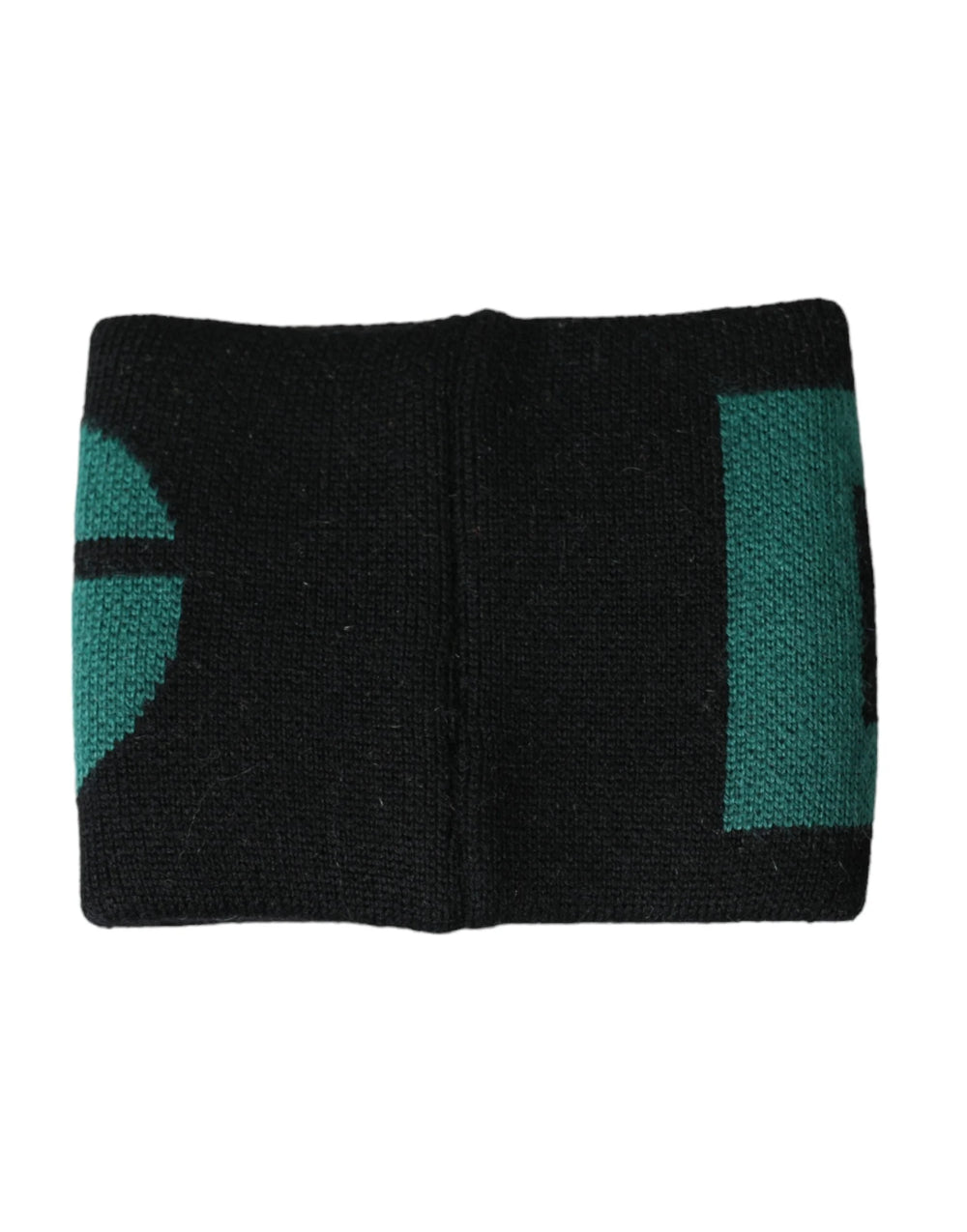 Dolce & Gabbana Black Green Wool Logo #DGMILLENNIALS Wristband - Wristbands