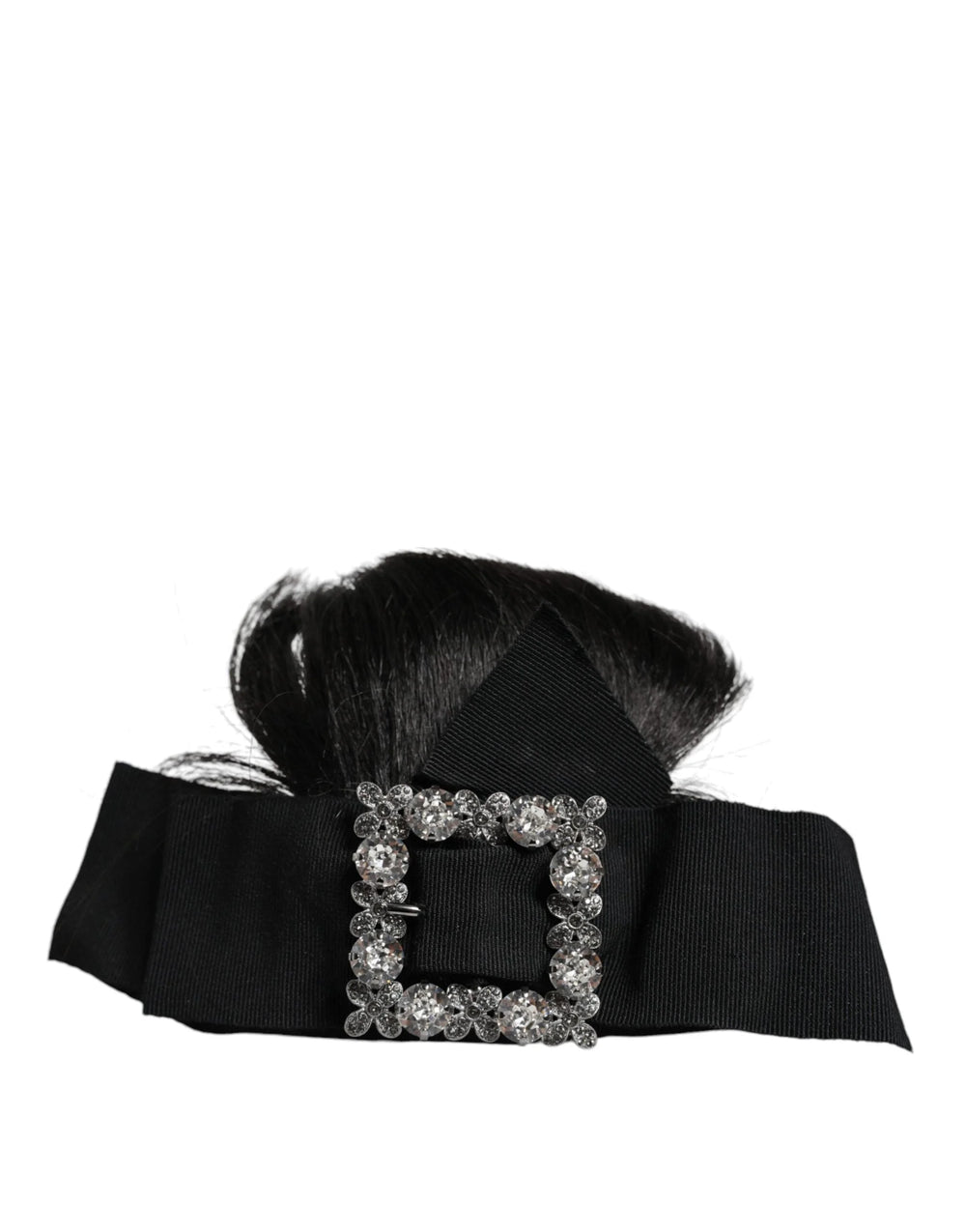 Dolce & Gabbana Black Hair Parrucchiera Crystal Headband Diadem - Headbands