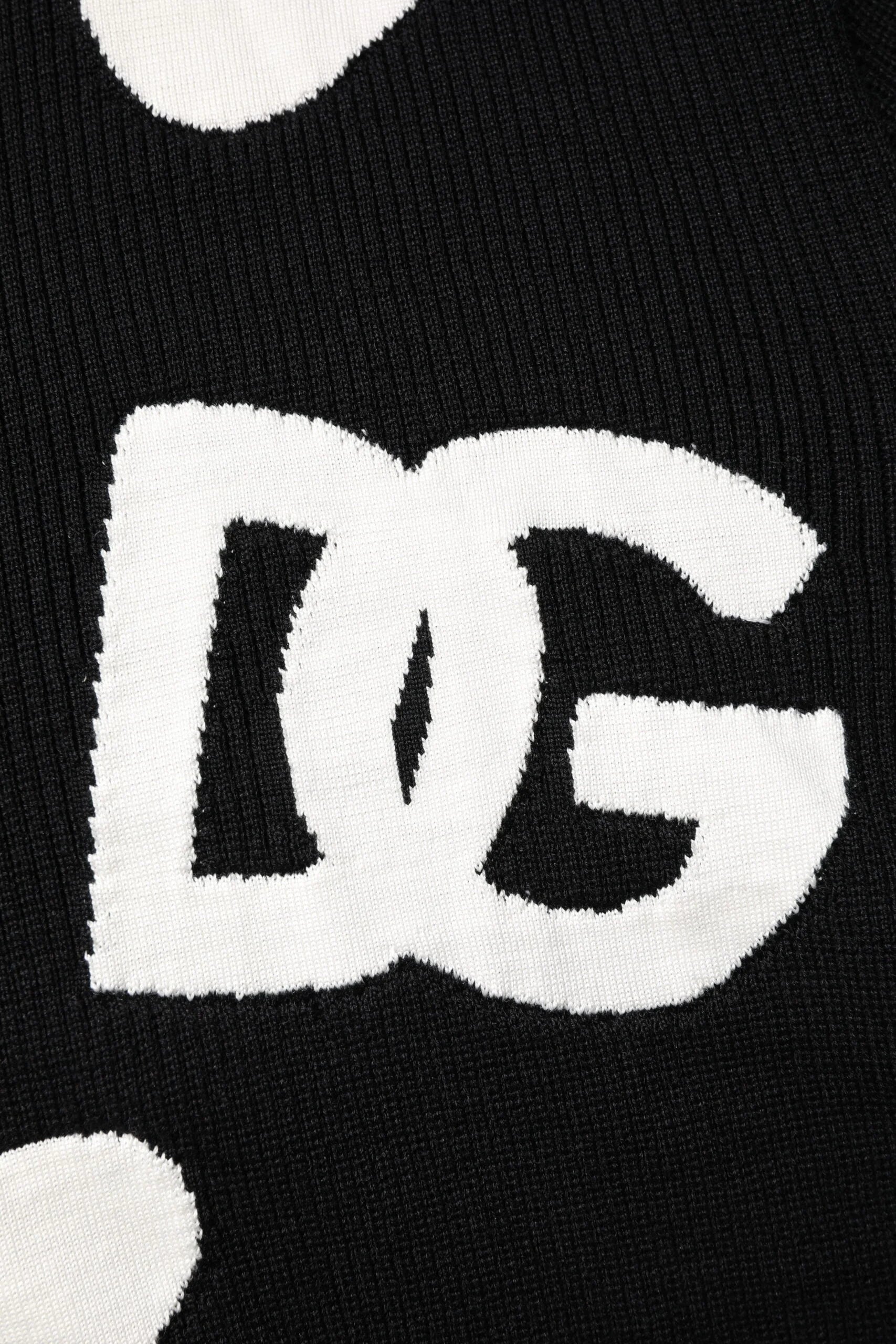 Dolce & Gabbana Black Hearts Silk Crew Neck Pullover Sweater - IT48 | M - Sweaters