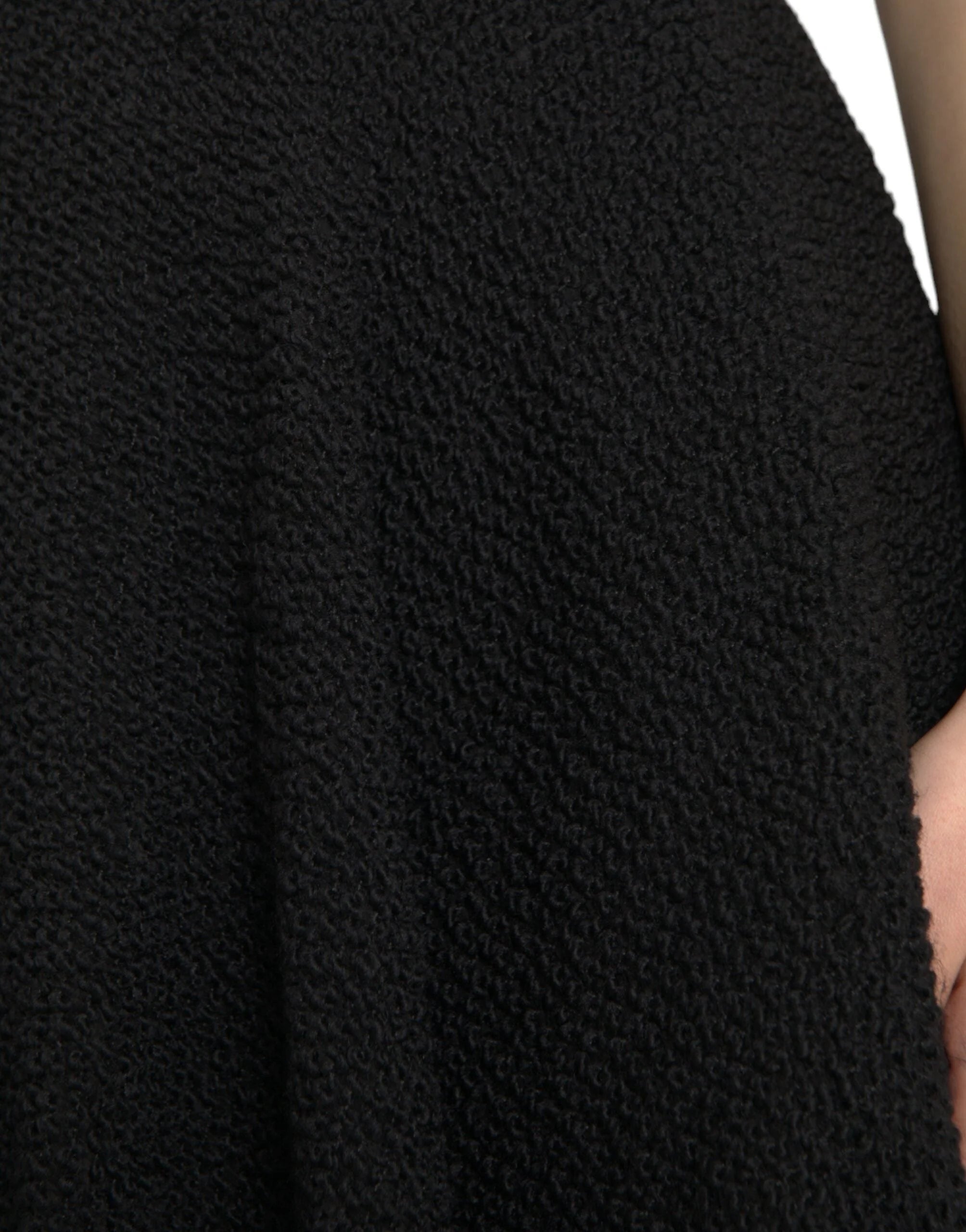 Dolce & Gabbana Black High Waist A-line Knee Length Skirt - IT38 | XS - Skirts