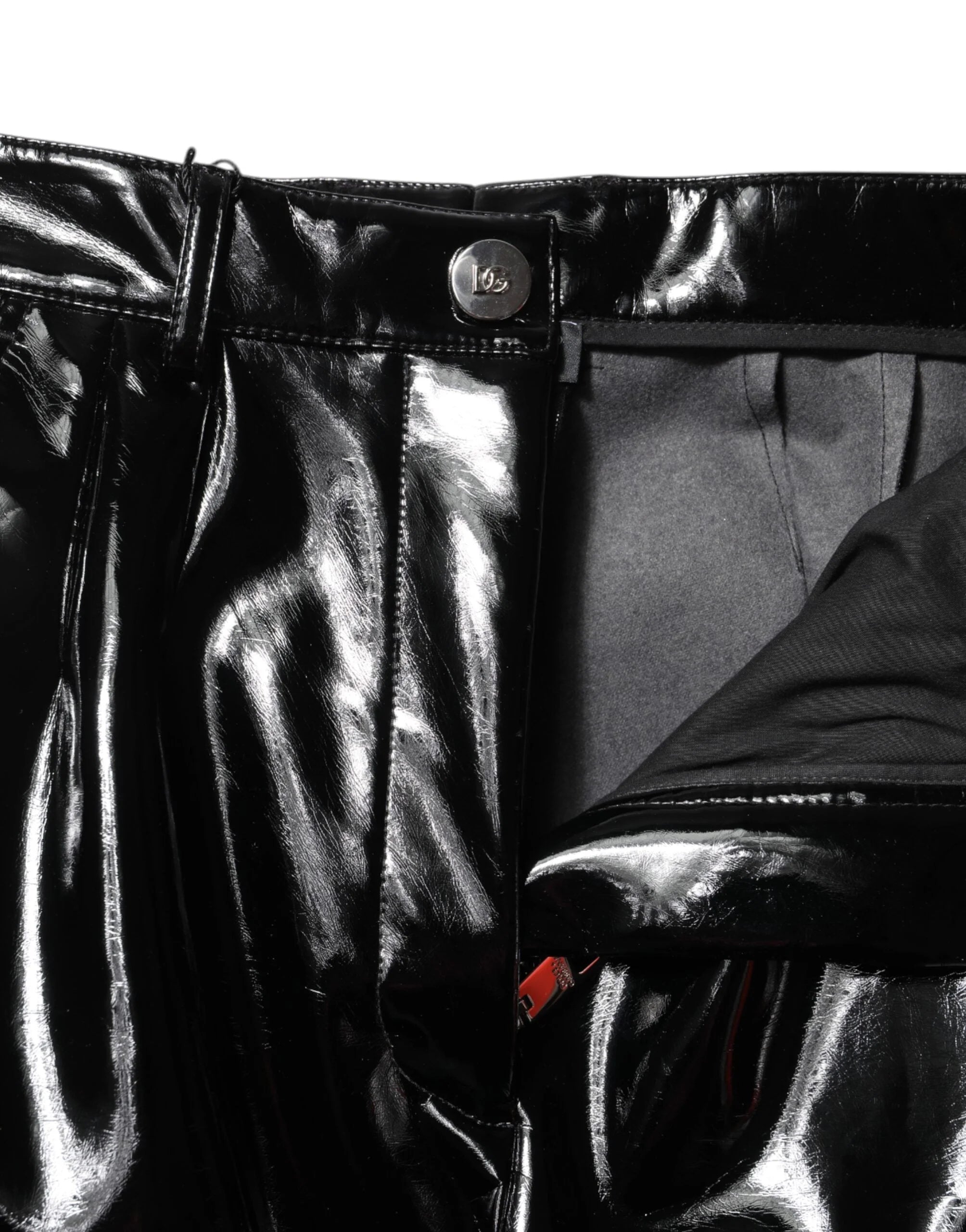 Dolce & Gabbana Black High Waist Cargo Bootcut Pants - IT40|S - Cargo Pants