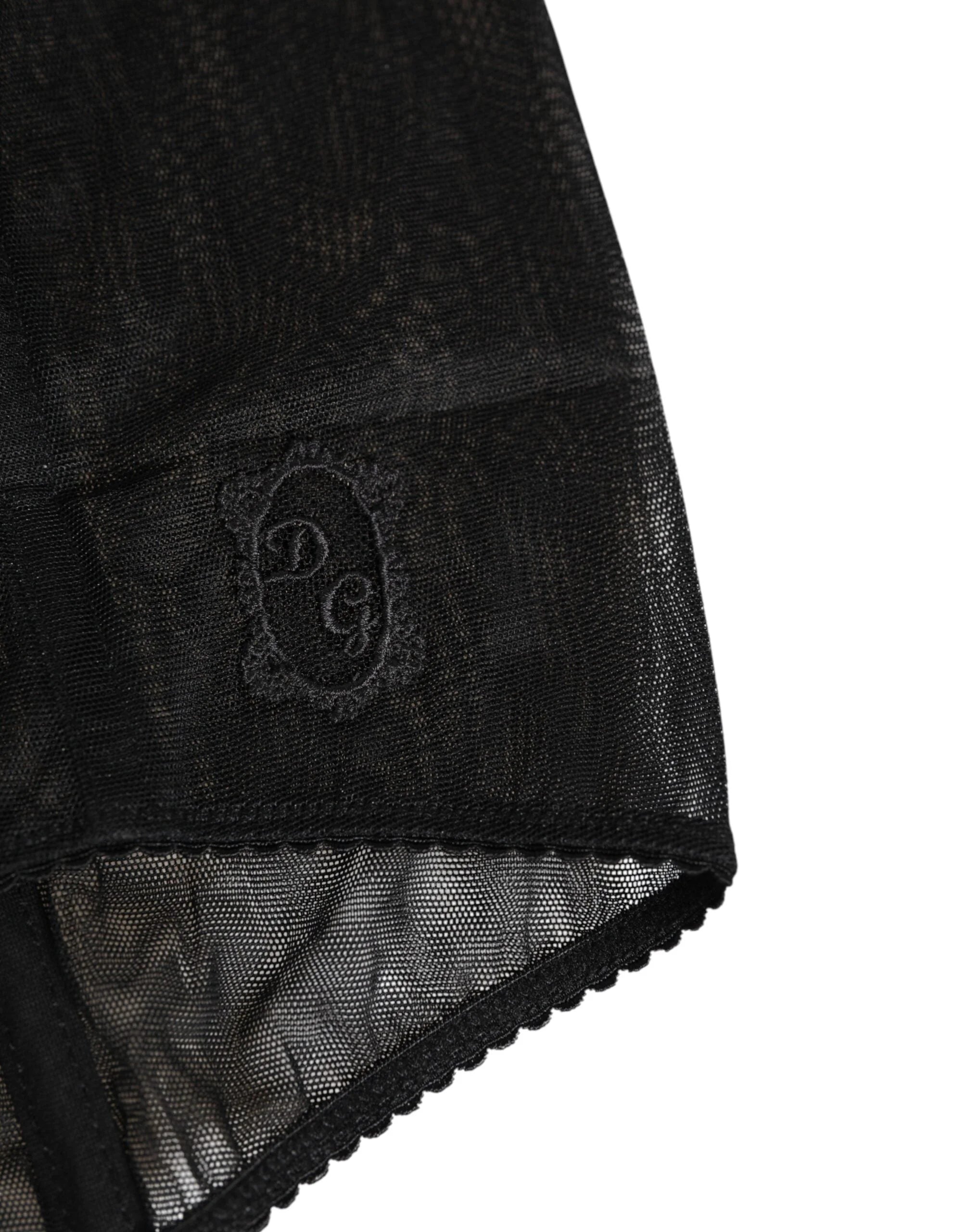 Dolce & Gabbana Black High Waist Mesh Sheer Shapewear Underwear - IT2 | S - High Waisted Briefs