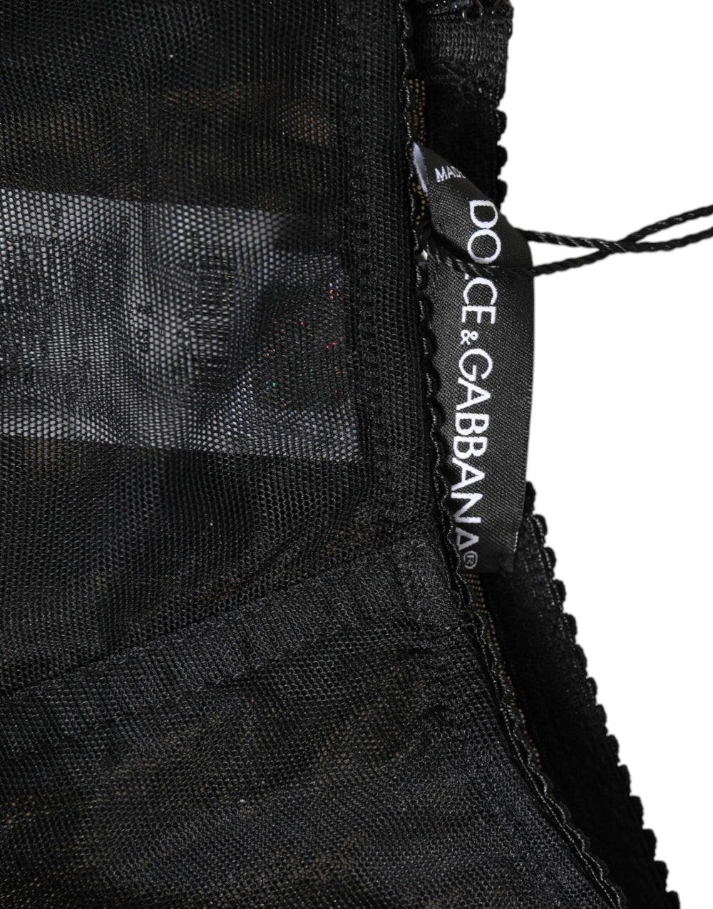 Dolce & Gabbana Black High Waist Mesh Sheer Shapewear Underwear - IT2 | S - High Waisted Briefs