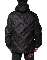 Dolce & Gabbana Black Hooded Parka Coat Winter Jacket - IT56 | XXL - Parkas