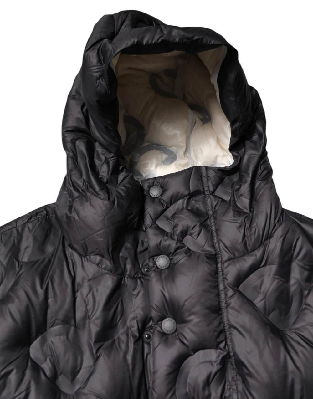 Dolce & Gabbana Black Hooded Parka Coat Winter Jacket - IT56 | XXL - Parkas