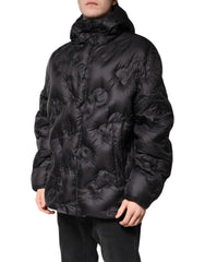 Dolce & Gabbana Black Hooded Parka Coat Winter Jacket - IT56 | XXL - Parkas