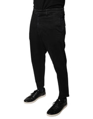 Dolce & Gabbana Black HOUSTON Men Cropped Denim Jeans - W33 - Jeans