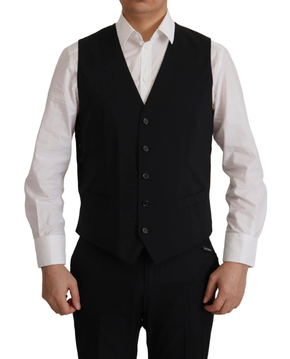 Dolce & Gabbana Black Jacket Vest 2 Piece MARTINI Blazer - IT48 | M - Sport Jackets