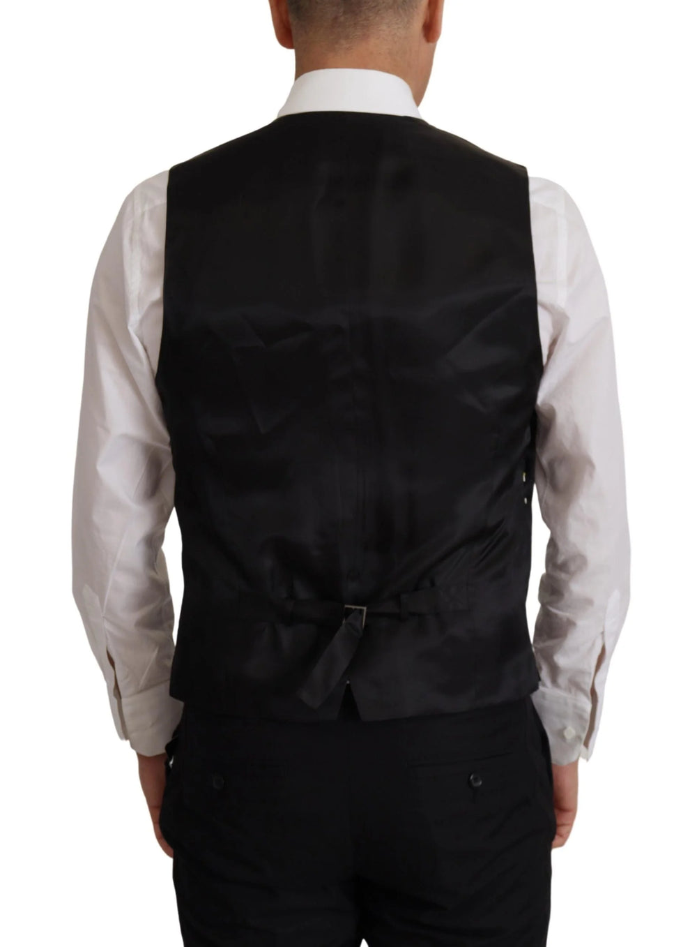 Dolce & Gabbana Black Jacket Vest 2 Piece MARTINI Blazer - IT48 | M - Sport Jackets
