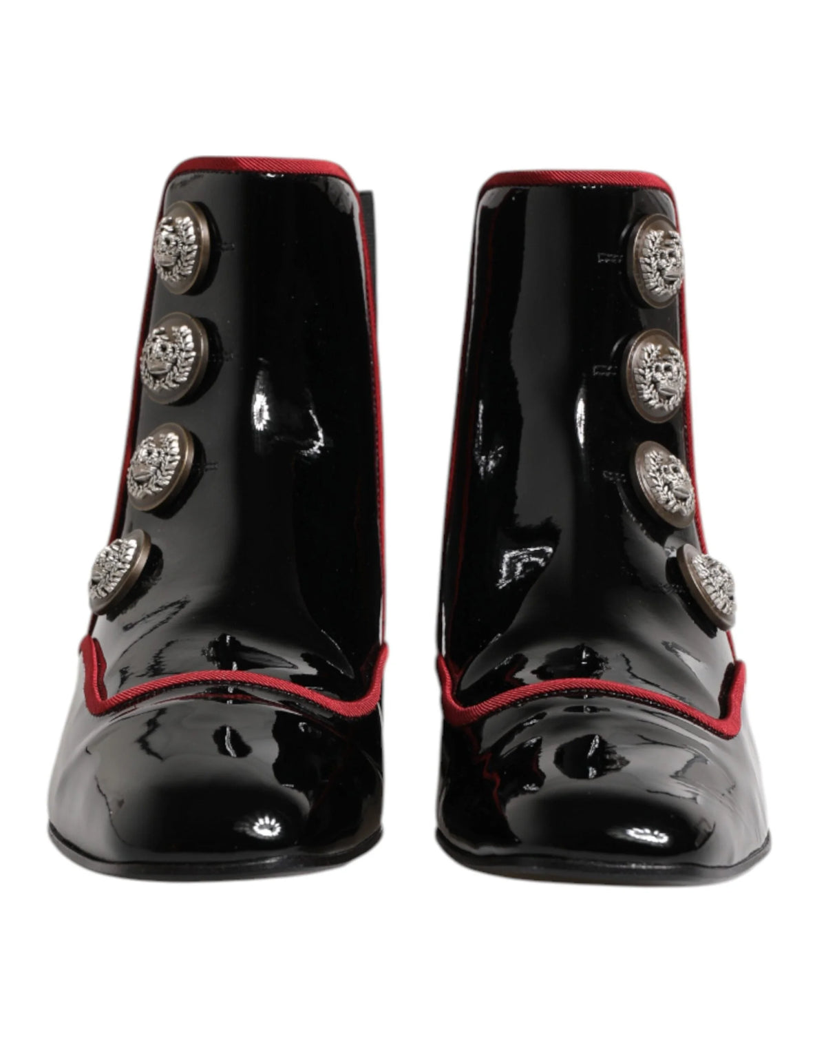 Dolce & Gabbana Black Jackie Buttoned Chelsea Boots Shoes