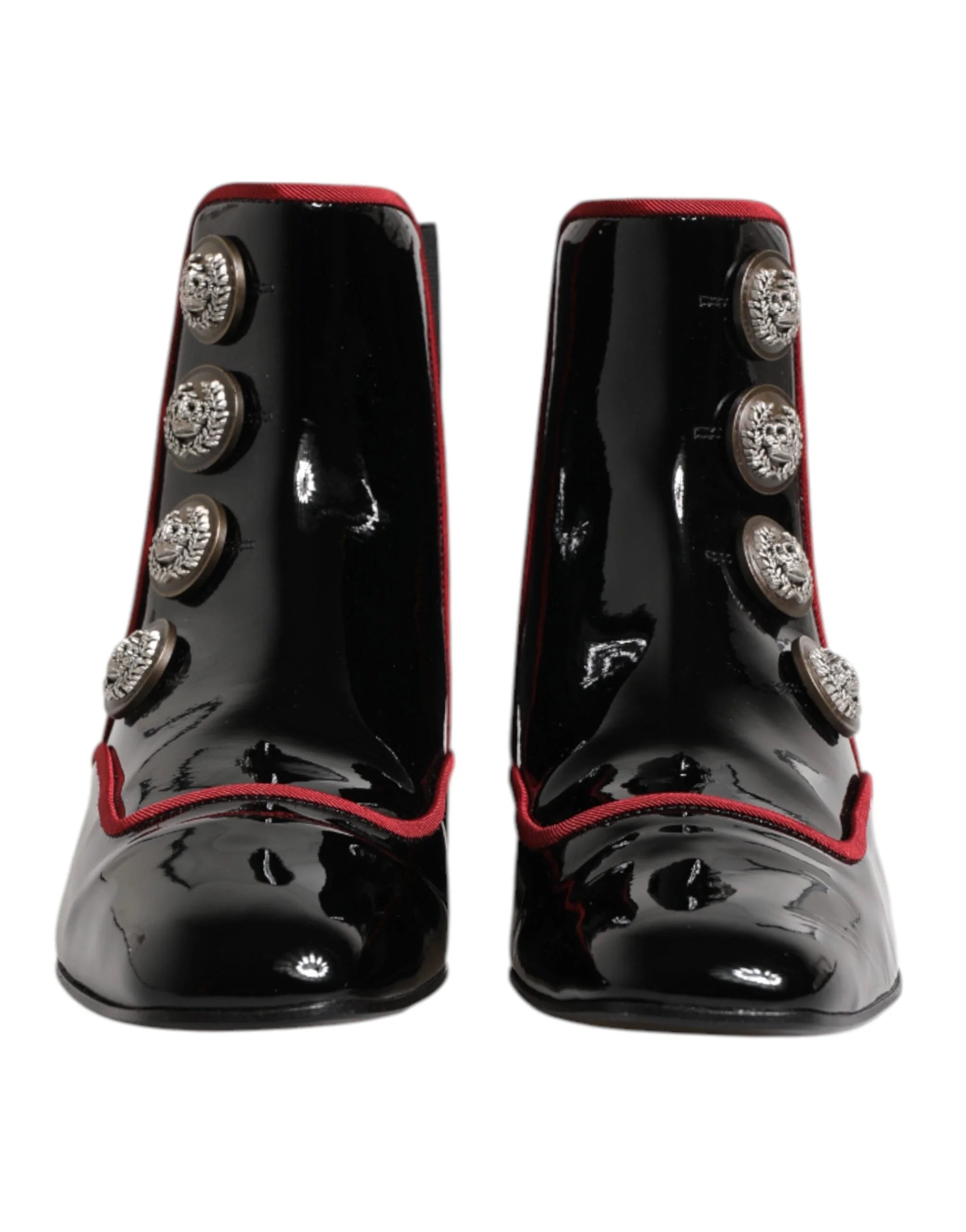 Dolce & Gabbana Black Jackie Buttoned Chelsea Boots Shoes - EU39.5/US9 - Boots