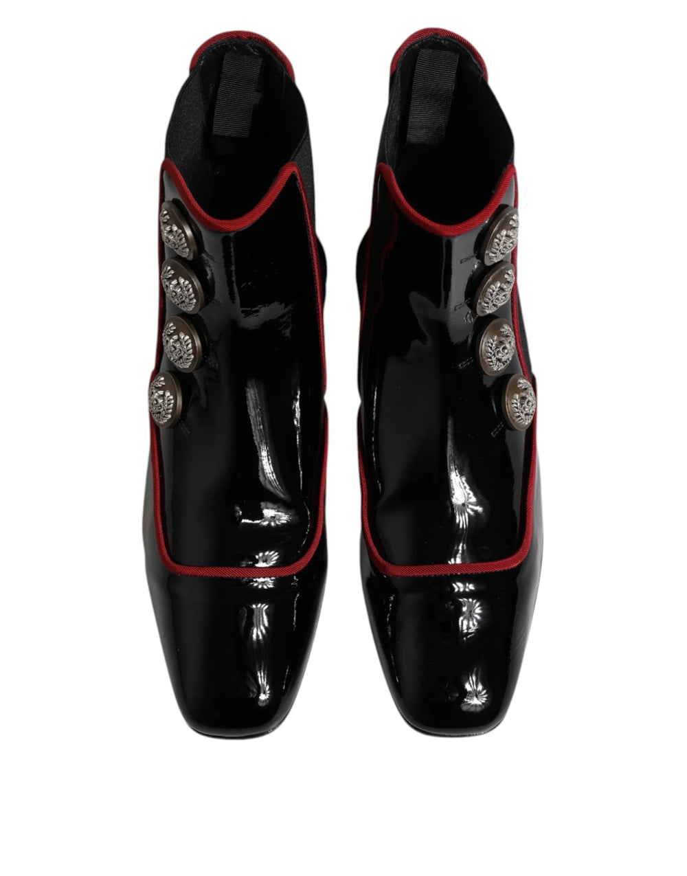 Dolce & Gabbana Black Jackie Buttoned Chelsea Boots Shoes - EU39.5/US9 - Boots