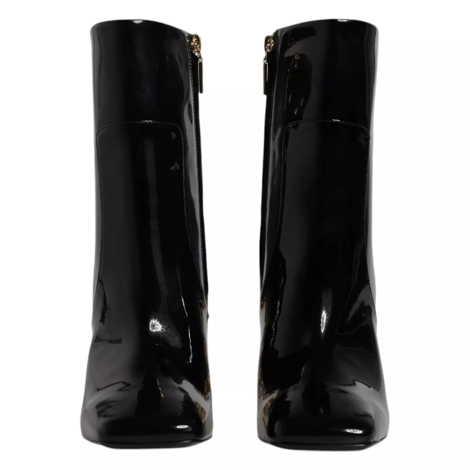 Dolce & Gabbana Black Jackie Leather Mid Calf Boots Shoes - Boots