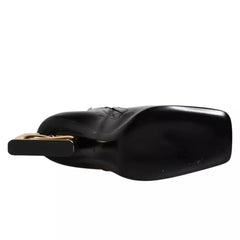 Dolce & Gabbana Black Jackie Leather Mid Calf Boots Shoes - Boots