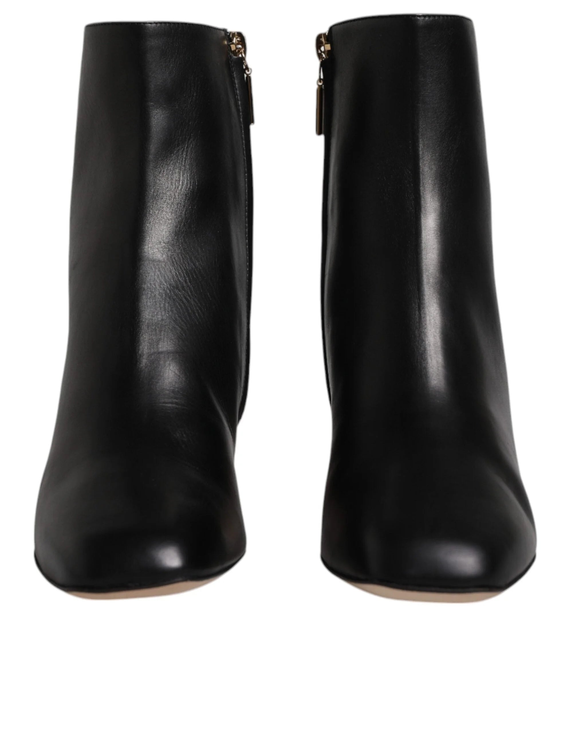 Dolce & Gabbana Black Jackie Leather Mid Calf Boots Shoes - EU37/US7 - Boots