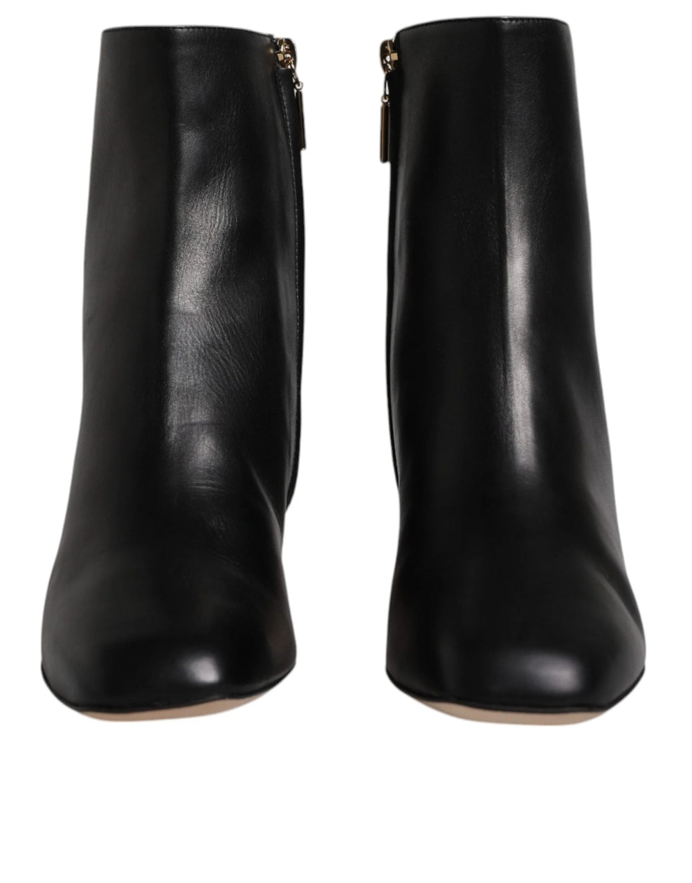 Dolce & Gabbana Black Jackie Leather Mid Calf Boots Shoes - EU37/US7 - Boots