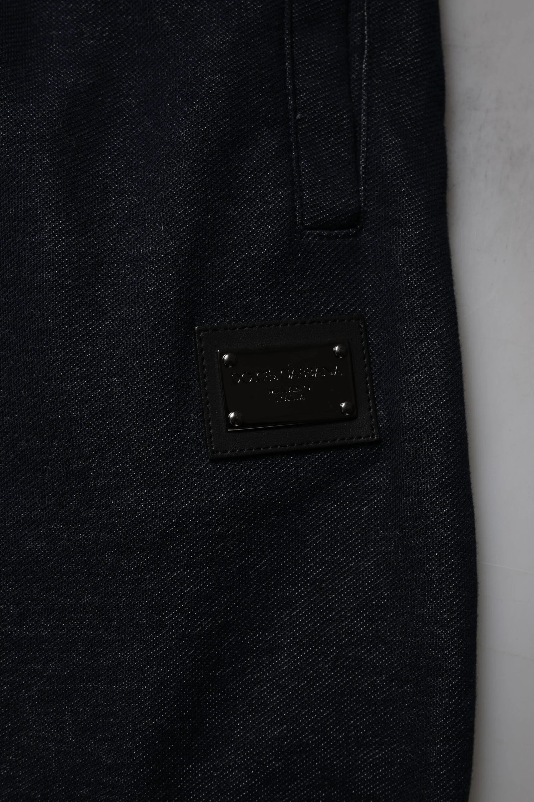 Dolce & Gabbana Black Jacquard Cotton Jogger Sweatpants Pants - IT54 | XL - Joggers