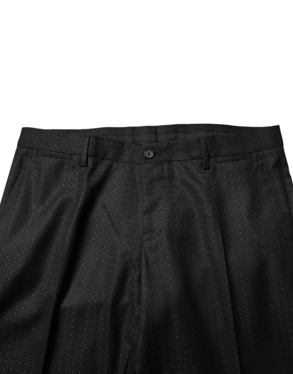 Dolce & Gabbana Black Jacquard Single Breasted 2 Piece Suit - Pant Suits