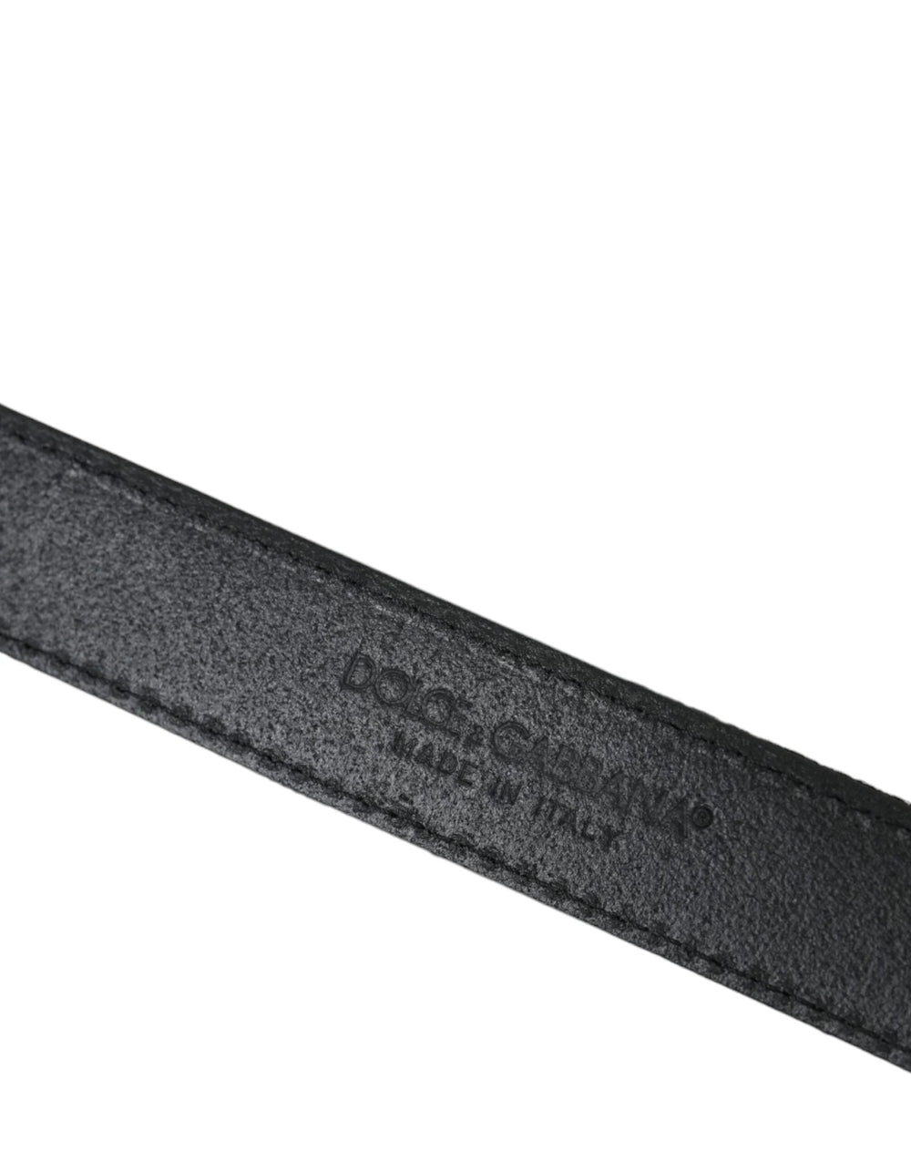 Dolce & Gabbana Black Jacquard Stripes Silver Metal Buckle Belt - 90 cm / 36 Inches - Belts