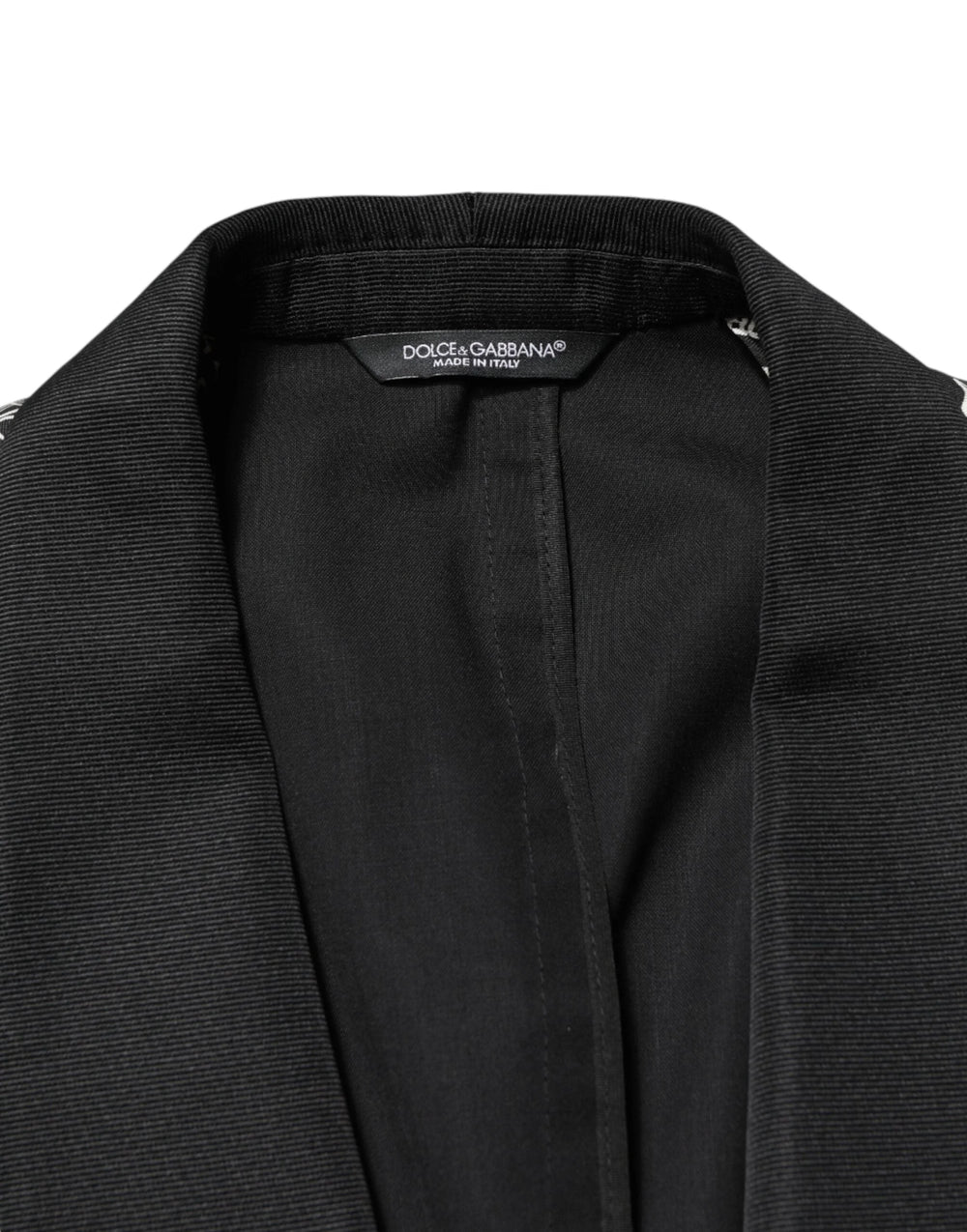 Dolce & Gabbana Black Jazz Club Silk Single Breasted Blazer