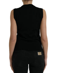 Dolce & Gabbana Black Jungle Crew Neck Sleeveless Tank Top - Tank Tops