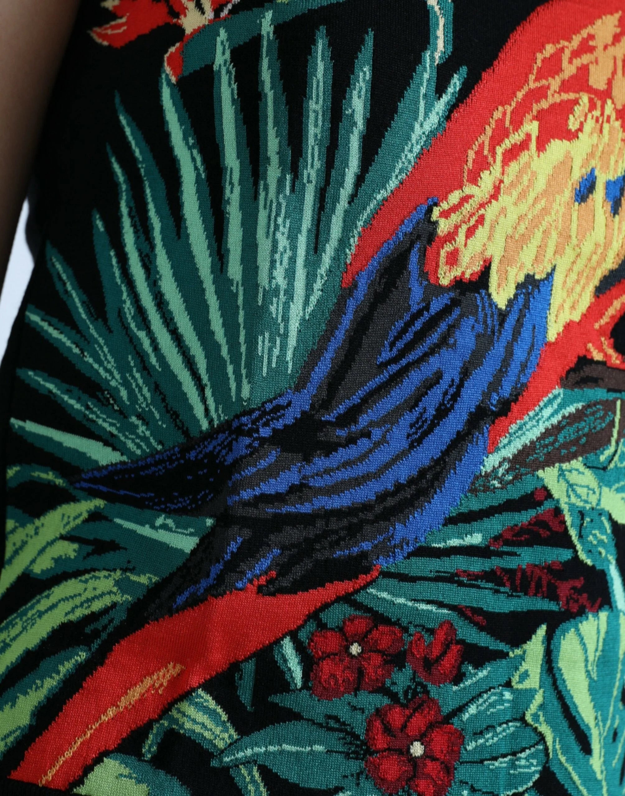 Dolce & Gabbana Black Jungle Crew Neck Sleeveless Tank Top - Tank Tops