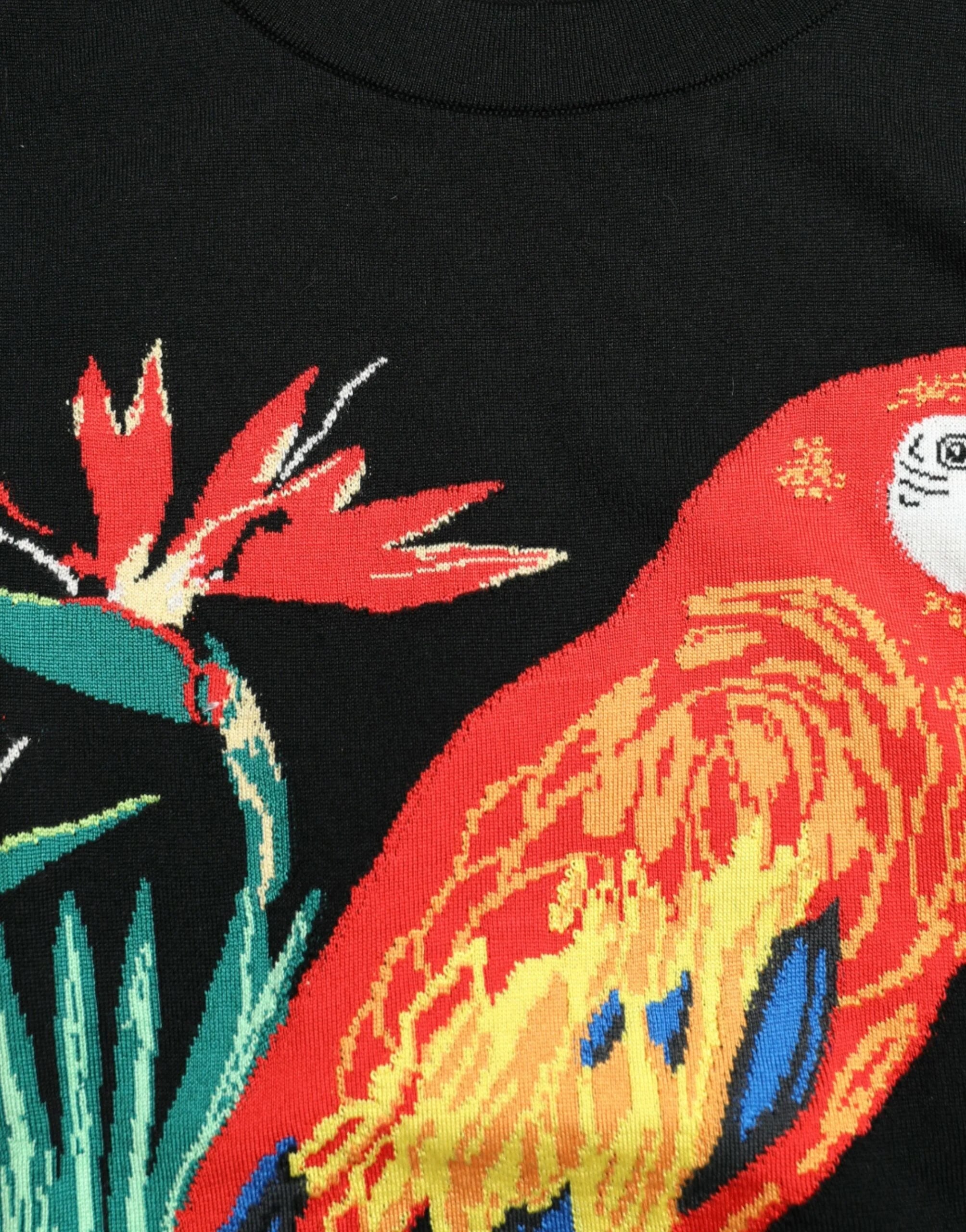 Dolce & Gabbana Black Jungle Crew Neck Sleeveless Tank Top - Tank Tops